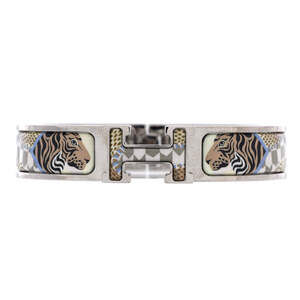 Hermes Extra Narrow Clic H Bracelet Printed Enamel